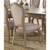 Chelmsford Side Chair (Set-2) in Beige Fabric & Antique Taupe 66052