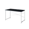 Tennos Writing Desk; Black & Chrome Finish 93195
