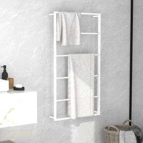 Towel Rack White 23.6"x3.9"x45.7" Steel