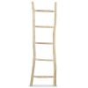 Towel Ladder with 5 Rungs Teak 17.7"x59" Natural