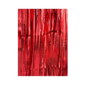 12 Packs 1m*2m red Multicolor Tinsel Foil Fringe Curtains Photo Booth Props for Engagement Bridal Shower Bachelorette
