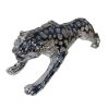 Ambrose Diamond Encrusted Chrome Plated Panther (40"L x 8"W x 10"H)