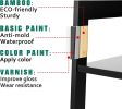 Bookshelf; Ladder Shelf; 4 Tier Tall Bookcase; Modern Open Book Case for Bedroom; Living Room; Office (Black)