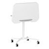 Techni Mobili White Sit to Stand Mobile Laptop Computer Stand