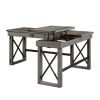Talmar Writing Desk w/Lift Top in Weathered Gray Finish OF00054