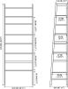 Bookshelf; Ladder Shelf; 4 Tier Tall Bookcase; Modern Open Book Case for Bedroom; Living Room; Office (Black)