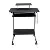 Techni Mobili Compact Computer Cart With Storage; Graphite