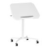 Techni Mobili White Sit to Stand Mobile Laptop Computer Stand
