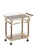 Helmut Serving Cart; Gold