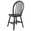 Windsor 2-Pc Chair Set; Black