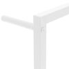 Towel Rack White 23.6"x3.9"x45.7" Steel