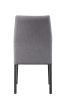 Bernice Side Chair (Set-2); Fabric; Gray Oak