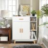 Floor Storage Cabinet Free Standing Cupboard Chest