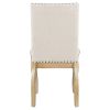TREXM, 4ea Dining chairs with Nailhead (Natural Wood Wash)