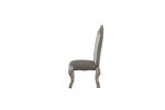 Dresden Side Chair (Set-2), Vintage Bone White & PU 68172