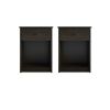 Classic Nightstand with Drawer, Espresso