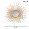 Fiore Sunburst Wall Decor Mirror 14.5"D