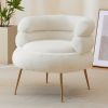 FCH Teddy Fleece Indoor Armchair With Pedals Beige