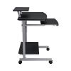 Techni Mobili Compact Computer Cart With Storage; Graphite