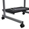 Techni Mobili Compact Computer Cart With Storage; Graphite