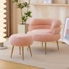 FCH Teddy Fleece Indoor Armchair With Pedals Pink