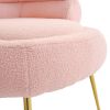 FCH Teddy Fleece Indoor Armchair With Pedals Pink