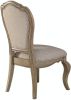 Chelmsford Side Chair (Set-2) in Beige Fabric & Antique Taupe 66052