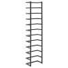Towel Rack Black 9.4"x4.7"x37.8" Steel