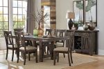 BrownSide Chairs,2pc Metal Banded Rivets Cotton Fabric