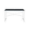 Tennos Writing Desk; Black & Chrome Finish 93195