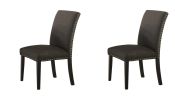 Dining Room Chairs Ash Black  Nail heads Parson Style 2ea.