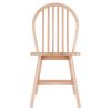 Windsor 2-Pc Chair Set; Natural