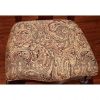 2ea Dining Chairs Cherry Solid wood Damask Print Fabric Seat