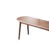 Natural Oak Wood Dining Bench Bed Bench for Dining Room; Bedroom