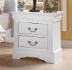 Louis Philippe III Nightstand in White YJ