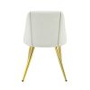 Gaines Side Chair(Set-2); White PU DN01259