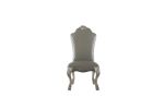Dresden Side Chair (Set-2), Vintage Bone White & PU 68172