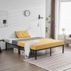 208.2*157.5*35.5cm Bed Height 14" Simple Basic Iron Bed Frame