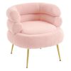 FCH Teddy Fleece Indoor Armchair With Pedals Pink