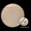24" Wall Circle Mirror for Bathroom, Black Round Mirror