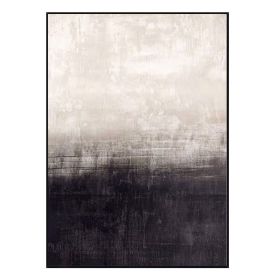 Handmade Abstract Oil Painting Wall Art Modern Black and White Minimalist On Canvas Home Decoration For Living Room No Frame (size: 100X150cm)