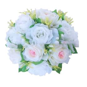 Gold/Silver Wedding Candle Holders Decor Table Centerpiece Pillar Flower Vase Rack Stand Road Lead Floral Bouquet Party Supplies (Ships From: China, Color: White Pink Heart)
