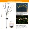 2Pcs Solar Firefly Lights Swaying Decorative Pathway Lamp IP65