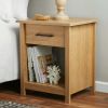 Hillside Nightstand with Drawer, White Finish