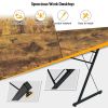 59 Inches L-Shaped Corner Desk Computer Table