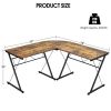59 Inches L-Shaped Corner Desk Computer Table